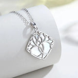 925 Silver Tree Of Life Pendant Mother of Pearl Shell Necklace