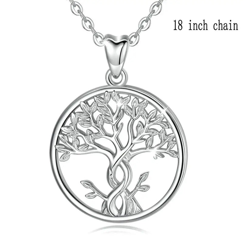 925 Silver Tree of Life Necklace Rowan Tree Charm with Chain or Pendant