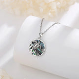 925 Silver Turtle Pendant Abalone Shell Necklace Starfish Chain