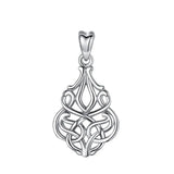 925 Silver Women Pendant Necklace Irish Celtic Knot Luck Necklace