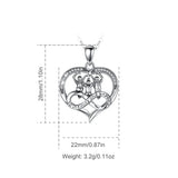 925 Sterling Three Sisters Forever Love Pendant Necklace For Soul sister