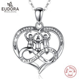925 Sterling Three Sisters Forever Love Pendant Necklace For Soul sister