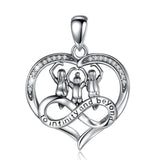 925 Sterling Three Sisters Forever Love Pendant Necklace For Soul sister