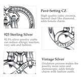 925 Sterling Three Sisters Forever Love Pendant Necklace For Soul sister