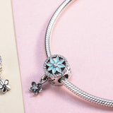 925 Silver Daisy Flower Charm Pendant for Women