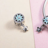 925 Silver Daisy Flower Charm Pendant for Women