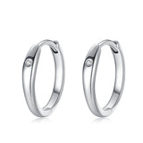 925 Silver Crystal Hoop Earrings Party Jewelry