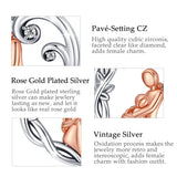 925 Silver Mom & Child Heart Pendant Necklace Mother Baby Gift