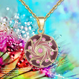 Enamel Craft Pink Harmony Ball Musical Pendant Necklace
