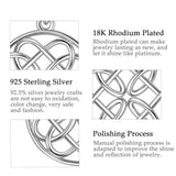 925 Sterling Silver Celtic Knot Round Drop Earring Love Knot Women Fine Jewelry