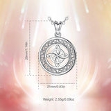 Sterling Silver Celtic Knot Pendant Necklace for Good Luck D122