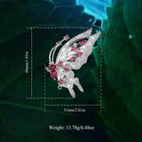 EUDORA Crystal Insect Brooch Butterfly Pin Brooches Women Scarf Clip