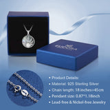 Mother of Pearl 925 Silver Sun Necklace Pendant Women Men D019