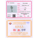 925 Silver Happiness Key Necklace for Women Teen Party Gift