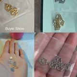 20pcs Stainless Steel Dog Paw Fish Charms for Jewelry Making DIY