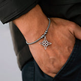 Stainless Steel Witch Knot Bracelet Irish Celtic Witchcraft Couple Jewelry