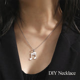 5 pcs Music Note Guitar Charm Pendant for Jewelry Making