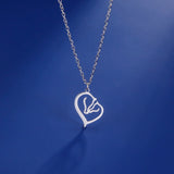 5pcs Heart Girl Horse Pendant Stainless Steel Charm Animal Lover Jewelry