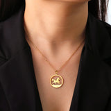 5pcs Heart Girl Horse Pendant Stainless Steel Charm Animal Lover Jewelry