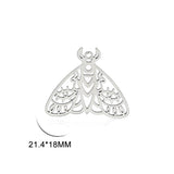 Punk Goth Death Moth Pendant for Necklace Vintage Jewelry Making