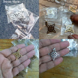 5pcs Witch Knot Necklace Pendant Stainless Steel Charms Wicca DIY Jewelry