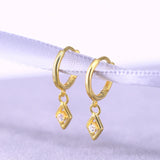 925 Silver Evil Eye Drop Earrings Small Dangle ES15