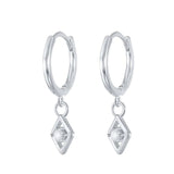 925 Silver Evil Eye Drop Earrings Small Dangle ES15