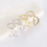925 Silver Evil Eye Drop Earrings Dangle Jewelry ES38