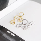 925 Silver Evil Eye Drop Earrings Dangle Jewelry ES38