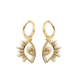 925 Silver Evil Eye Drop Earrings Dangle Jewelry ES38
