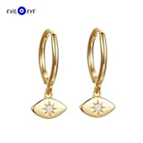 925 Sterling Silver Evil Eye Drop Dangle Earrings Fine Jewelry