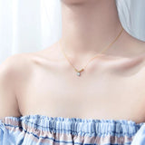 925 Silver Evil Eye Necklace Zircon Pendant for Women Girls