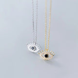 925 Silver Evil Eye Pendant Necklace