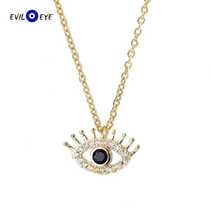 925 Silver Evil Eye Pendant Necklace