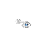 925 Silver Evil Eye Stud Earrings, Small Earrings for Women, ES14