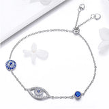 925 Silver Evil Eye Bracelet for Women Girls Fine Jewelry