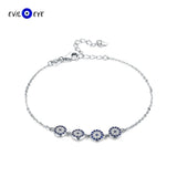 Zircon Bracelet 925 Silver Evil Eye Charm Bracelet for Women