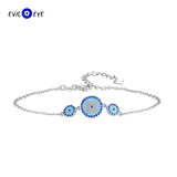 Zircon Evil Eye Bracelet 925 Silver