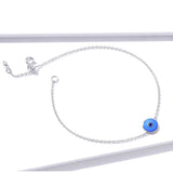 Zircon Evil Eye Charm Bracelet 925 Sterling Silver for Women Girls