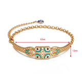 Vintage Evil Eye Charm Bracelet Adjustable Jewelry BE246