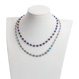 Evil Eye Copper Chain Choker Necklace for Women Men