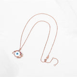 Sterling Silver Evil Eye Pendant Necklace
