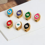 Colorful Evil Eye Pendant Heart Round Charm BT235