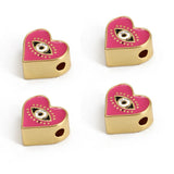 Colorful Evil Eye Pendant Heart Round Charm BT235