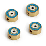 Colorful Evil Eye Pendant Heart Round Charm BT235