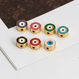 Colorful Evil Eye Pendant Heart Round Charm BT235