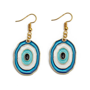 Evil Eye Drop Earrings Alloy Dangle Jewelry for Women