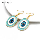 Evil Eye Drop Earrings Alloy Dangle Jewelry for Women