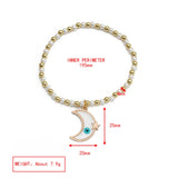 Copper Beaded Bracelet Evil Eye Charm Jewelry