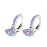 Evil Eye Drop Earrings S925 Small Pave Zircon Dangle Women Girls Jewelry